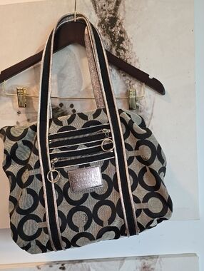 💜Breathtaking Coach Poppy And Purple Satin Bag W/ Original Key Tag